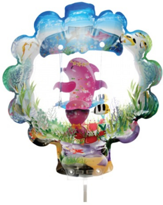 컬러룬(흔들이 그네 풍선 돌고래)50세트, 50세트