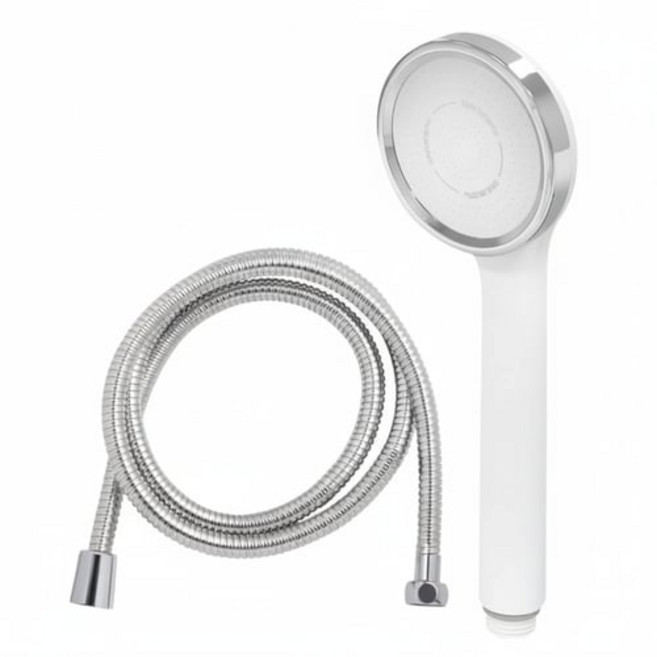대림바스 1기능 샤워헤드 + 메탈호스 2m 세트, 1개, PALE WHITE