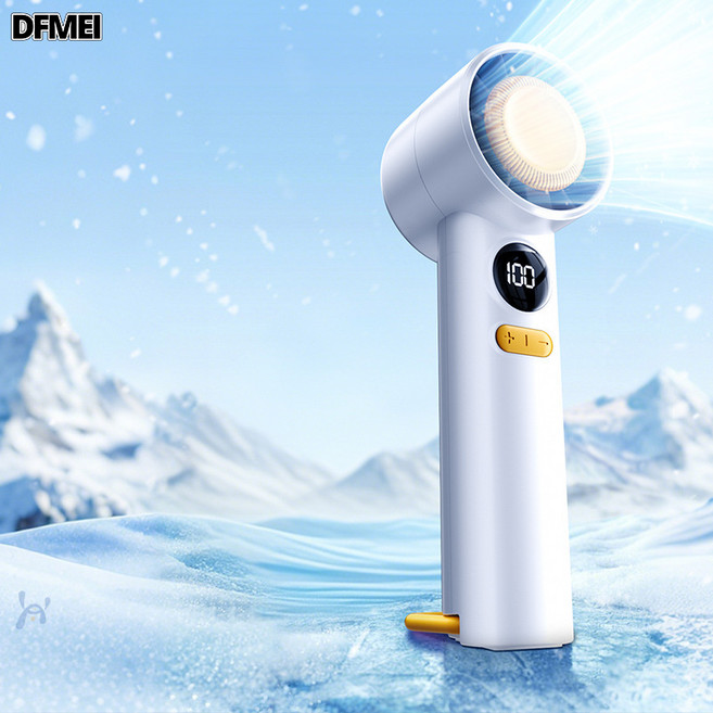 DFMEI 手持小風扇usb可充電迷你便攜隨身學生宿舍桌面電風扇輕音大風力, 手持風扇, Y11【皓月白】100檔澎湃大風力/輕巧便攜  0mAh