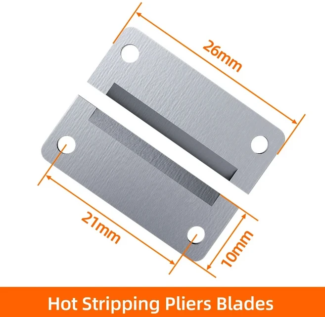 U9 섬유 열 스트리퍼 펜치 가열 광 와이어 스트리핑 슬리 터 리본 섬유 핫 스트리퍼 열 스트리핑 12 섬유, 02 blade combination