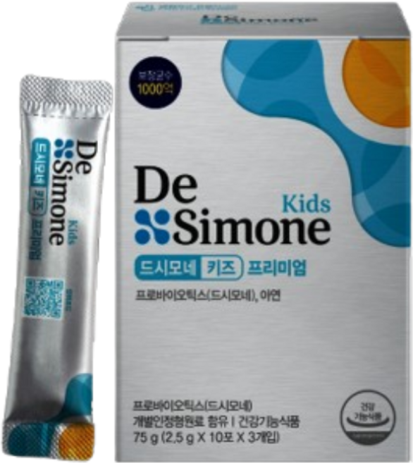 드시모네 프로바이오틱스 키즈 프리미엄, 75g, 1박스