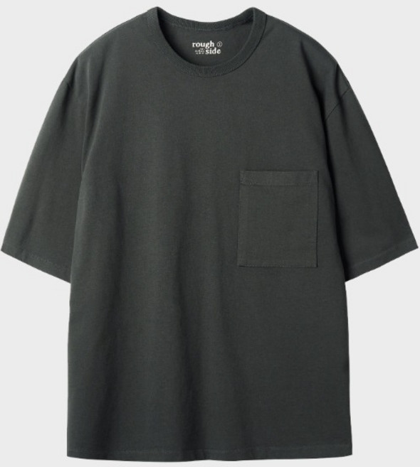 [러프사이드]ROUGH SIDE_ [Signature] Primary Half Sleeve Charcoal