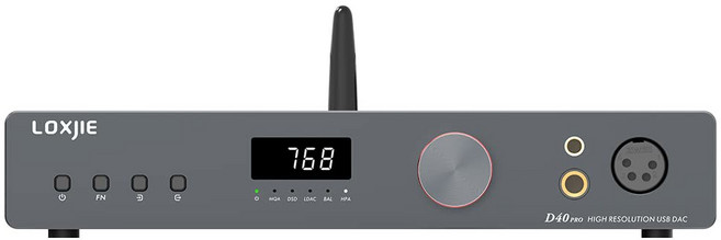 LOXJIE D40 Pro 고해상도 USB 오디오 DAC 하이파이 헤드폰 앰프 ES9039MS 플래그십 칩 MQA 풀 디코딩 OPA1612 DSD USB/광학/코액시얼/I S/블루