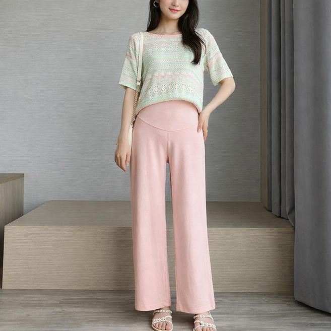 디한스 쿨냉감 임산부 9부 일자핏 바지