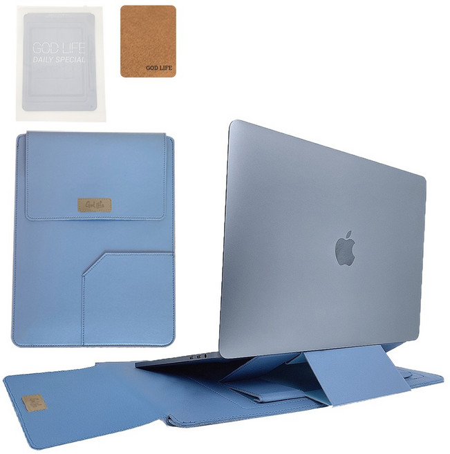 갓라이프 맥북 그램 슬리브 노트북 가방 파우치, 1 프러시안 블루, 1개