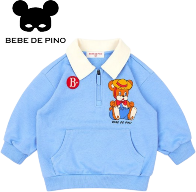 [매장발송] 베베드피노 공용 긴팔 등교 등원 유치원 태권도 데일리 여행 봄 가을 집업 카라티 상의