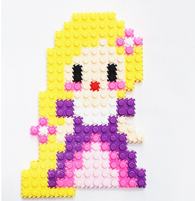 블럭N스토리 공주시리즈 디폼블럭패키지10mm, 3-9_긴머리공주, 1개