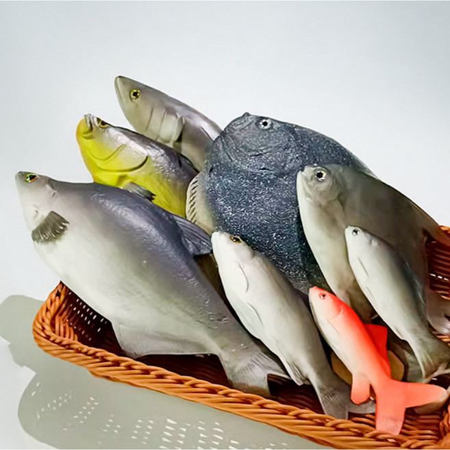 [한소픈] 물고기 생선 모형 모음 물고기 장식 수산물 모형, 27.미니물고기 줄무늬