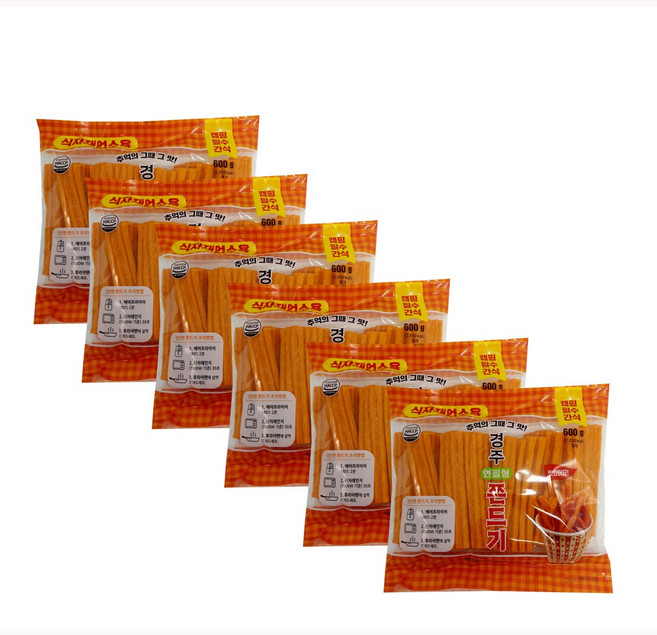경주 연필형 쫀드기 600g 600g 600g 600g 600g 600g, 6개