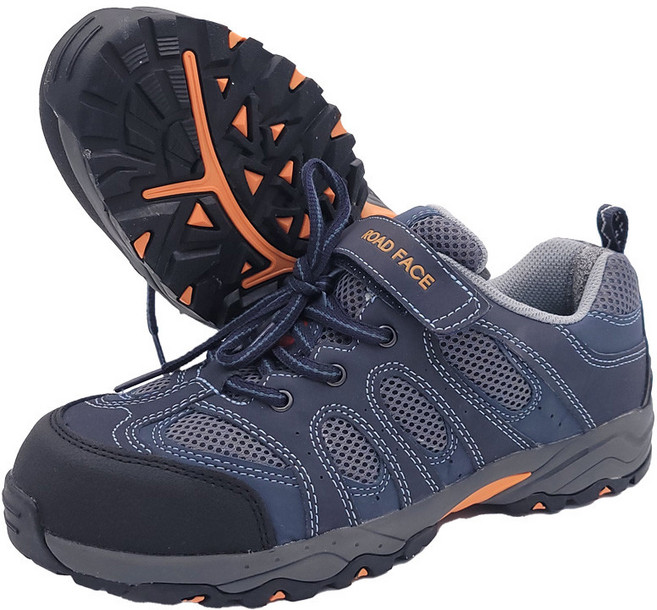 로드페이스 4인치 안전화 미끄럼방지 기능화 벨크로형 안전 작업화 RF-41