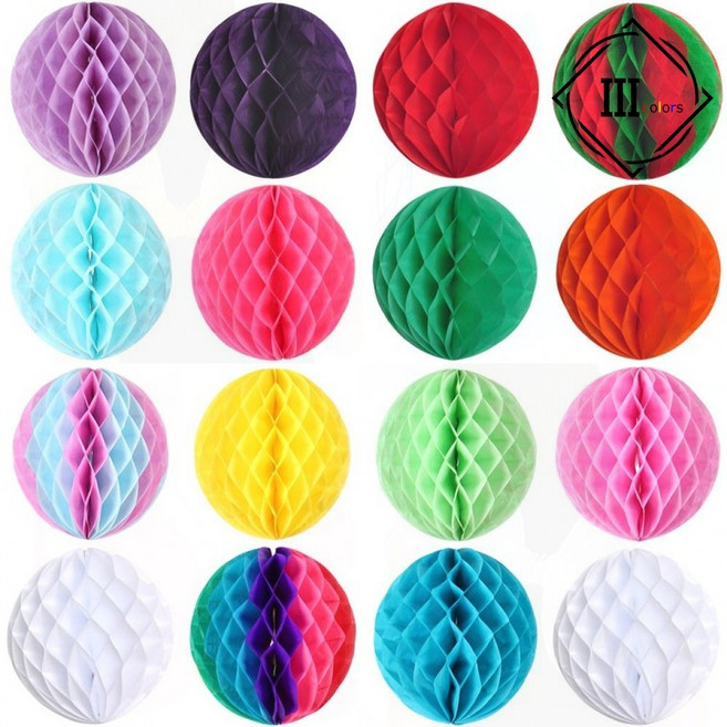 파티 허니컴볼 종이 장식 벌집 모양 공 꾸미기 소품 생일, 1개, 봄이네가게 25cm 틸