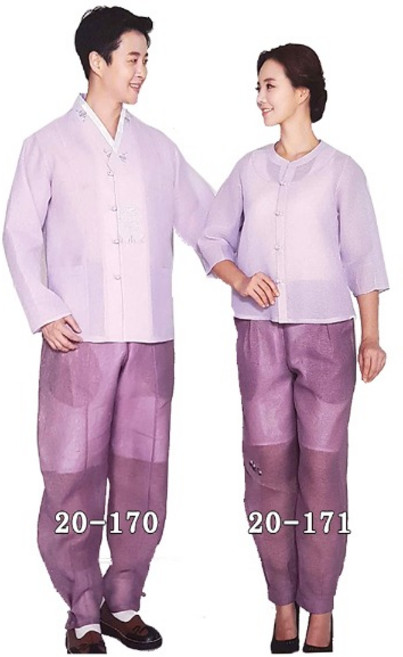 남성 모시한복 20-170 여름한복 물모시 저고리 바지