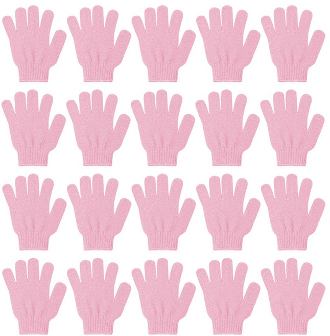 손가락 장갑타올 A타입, 라이트 핑크, 20개, 1개입