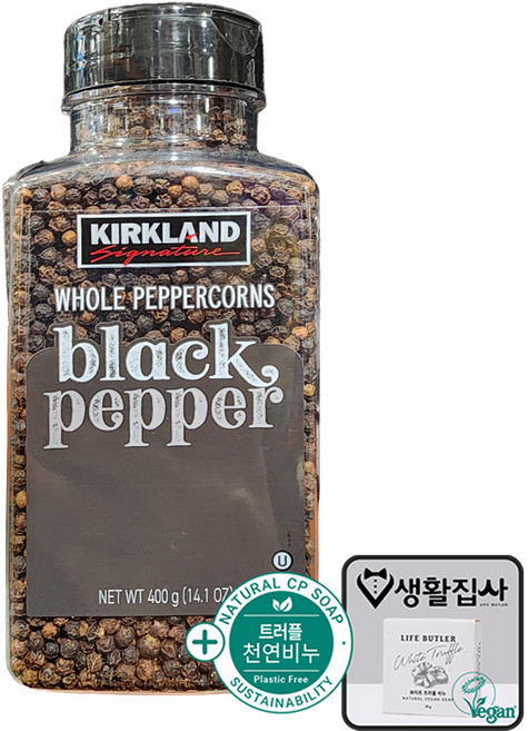커클랜드 통후추 + 천연비누 코스트코, 1개, 400g