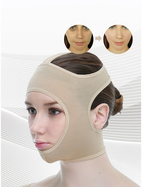 M30 사각턱관리 얼굴 밴드 얼굴 볼살 턱 땡기미, 슬림(편안한압박), 스킨, XL, 1개