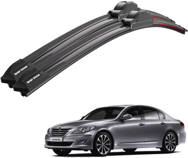 1+1 제네시스 BH 전차종 순정(호환)형 초밀착 와이퍼 윈도우 브러쉬 와이퍼블레이드, SDT-BH(11-13)600+500/A