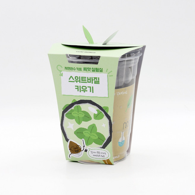 저면관수화분 관리가 쉬운 식물키우기 스위트바질 어린이재배체험 베란다텃밭 원예체험