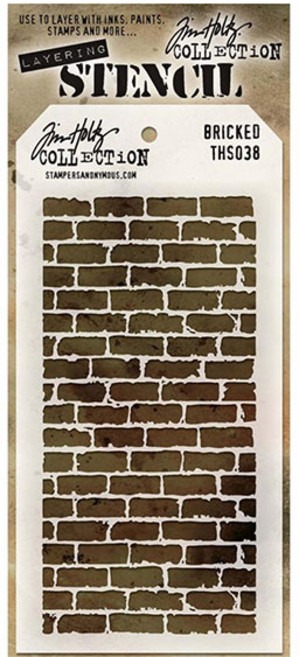 공예몰 TIM HOLTZ LAYERED STENCIL 스텐실 도안, THS038 Bricked, 1개