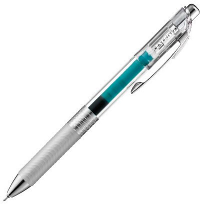 辦公王 飛龍 PENTEL ENERGEL infree 極速鋼珠筆 0.5mm, 1個, BLN75TL-S3X 藍綠
