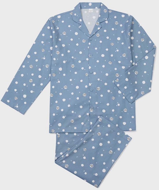 렛잇스노우 가을 겨울 이브니에 남자 남성 잠옷 면 레이온 파자마 잠 옷