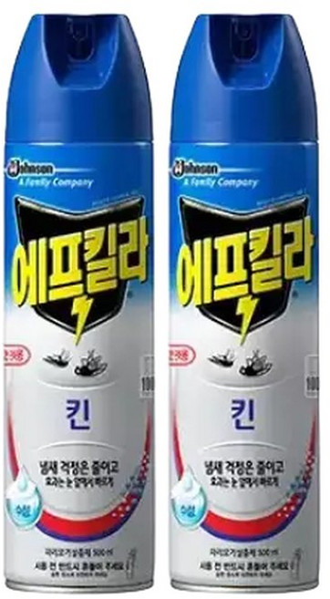 에프킬라 에어로졸 모기약살충제 500ml 킨 x 2개