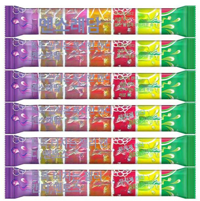 멘토스 스트로베리 민트 캔디 파티백 1.32oz(37g) 15개, 무지개 사탕, 37g