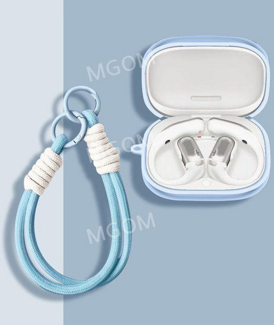 호환 오픈핏 프로 케이스 샥즈 SHOKZ OpenFit Pro 보호 커버 블루투스 이어폰, OpenFit Pro(2026), 스카이+스카이스트랩