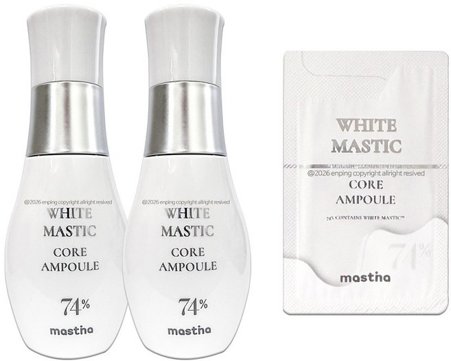 [매스티나] 최신상 시즌4 화이트매스틱 기미관리 앰플 +샘플증정, 2개, 30ml
