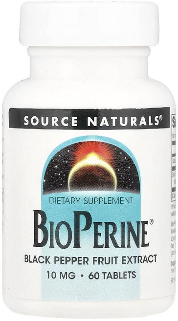 Source Naturals 바이오페린 10mg 60정, 1개