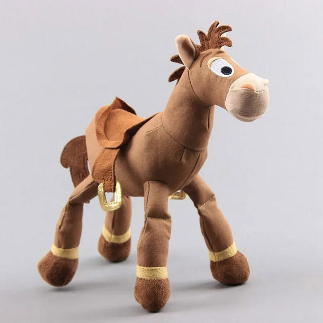 25cm 토이 스토리 박제 동물 Bullseye 귀여운 액션 피규어 작은 말 모델 인형 생일 선물 부드러운 장난감, 1개
