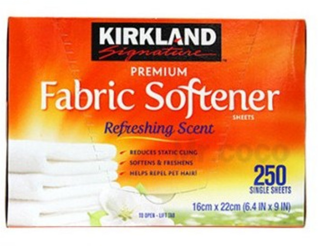 커클랜드시그니춰 드라이시트 시트형 섬유유연제 본품, 8개, 250매