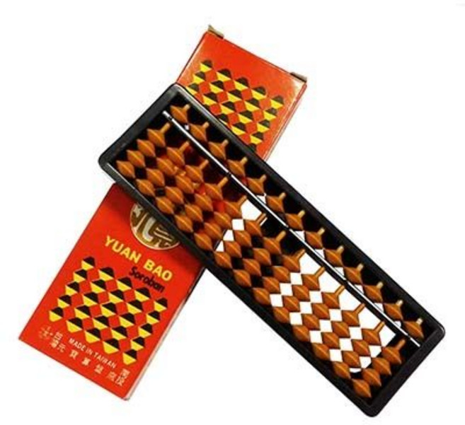 YUAN BAO 算盤 4x13檔 塑膠框