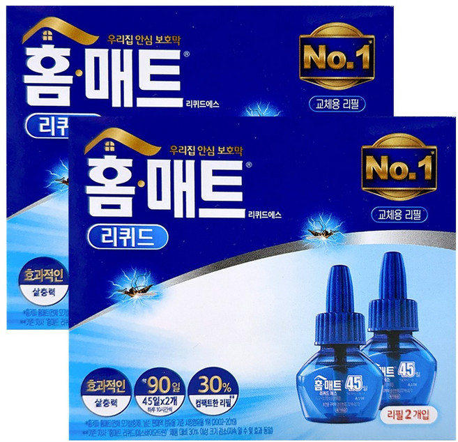 7위 - 홈매트 리퀴드 트윈팩 리필 2개입, 2개