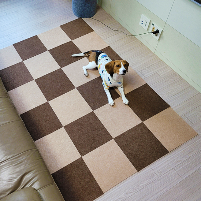 반려견 논슬립 매트1P 강아지 미끄럼방지 바닥 보호 실내용 방수 패드 리쿠스, 1개, 그레이