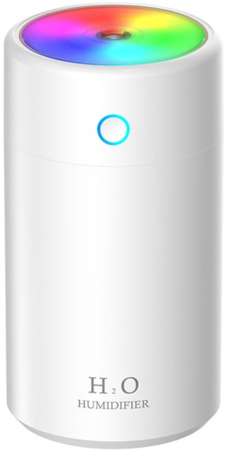 최신 전자식 가습기USB 무선 가습기 휴대용 아로마 디퓨저 2000mAh 배터리 충전식 에센셜 오일 휴미디파이, 01 white