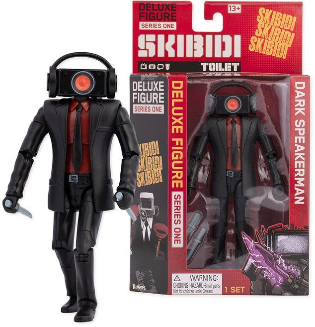 스키비디토일렛 디럭스 액션 피규어 스피커맨 15cm, 1개