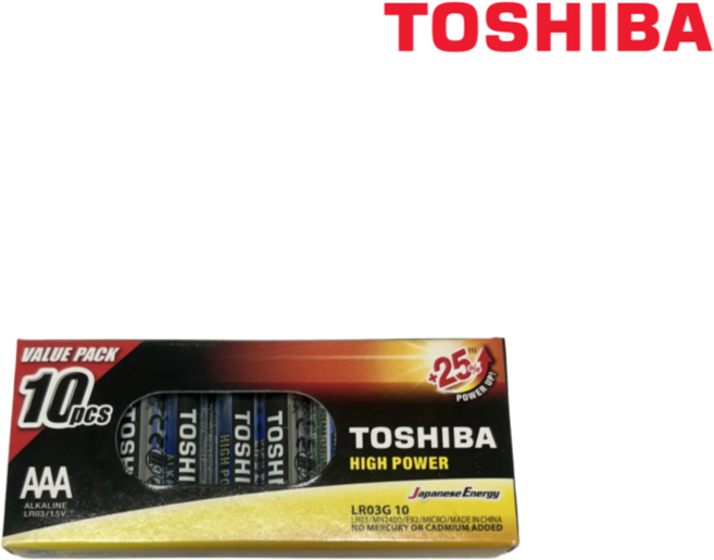 도시바 알카라인 AAA건전지, 10개입, 1개