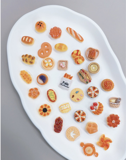 [50개] 에코몰 대용량 랜덤빵 데코덴 파츠 스쿱 탑꾸 폰꾸 다꾸 DIY 방과후 수업 재료