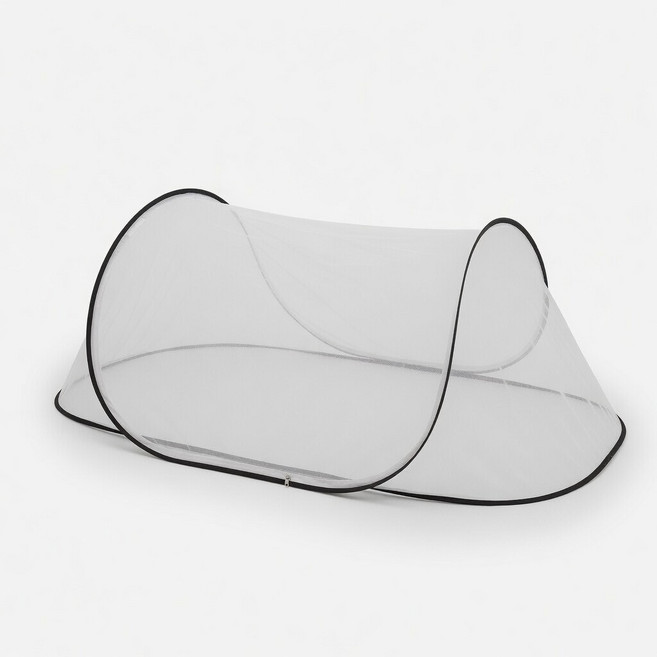 웨일릿 접이식 기숙사 침대 모기장 방충망 공간절약 간편설치, 블랙