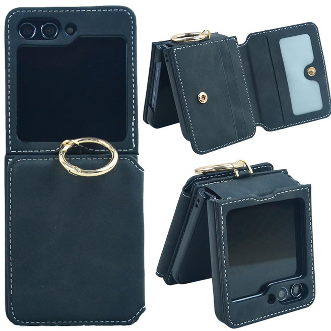 미블룸 갤럭시 카드수납 3장 핑거링 가죽 폰케이스