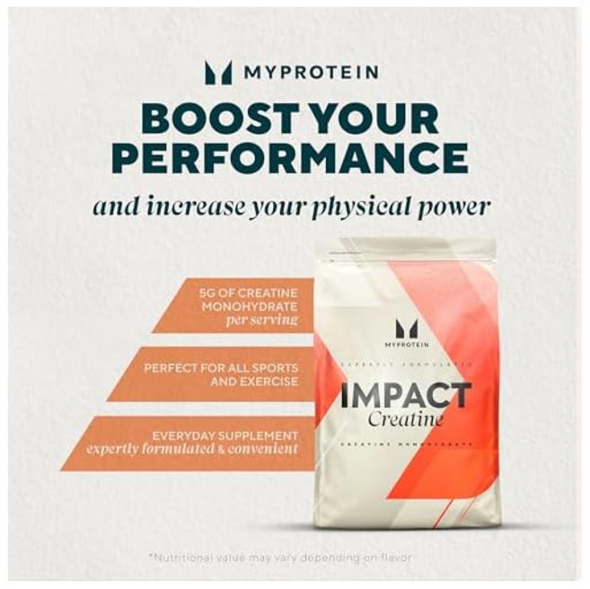 Myprotein Myprotein 크레아틴 모노 하이드레이트 파우더 (논 맛 500g), 1개, 500g