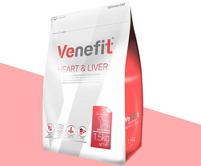 베네핏 하트 리버 강아지 심장 간 처방사료, 1개, 쌀, 1.5kg