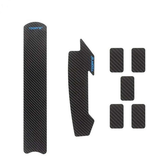 자전거스티커 자전거 체인 보호대 MTB 로드 바이크 케이블 튜브 탄소 케어 프레임 긁힘 방지 부드럽고 찢어지기 쉬움, 1Back, 1개