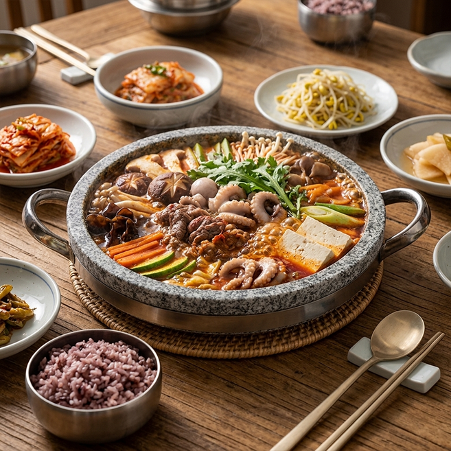 곱돌 전골판 돌냄비 불고기 구이 낮은, 1개, 28cm