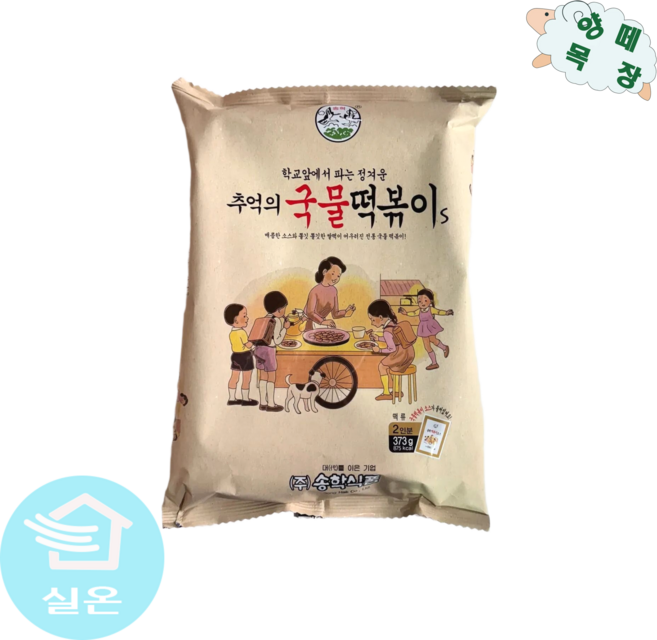 송학 추억의 국물 떡볶이 373g, 3개