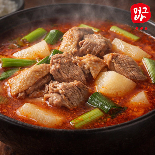 머그바 경상도식 오리탕 800g 오리고기 오리탕 밀키트, 3개