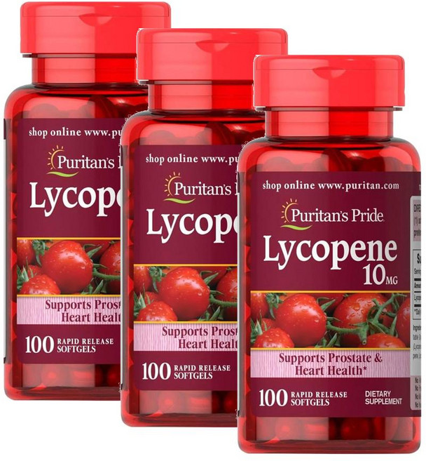 퓨리탄스프라이드 라이코펜 10mg 소프트젤 Puritans Pride Lycopene, 3개