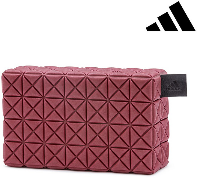 아디다스 텍스쳐 요가블럭, 레드, 1개