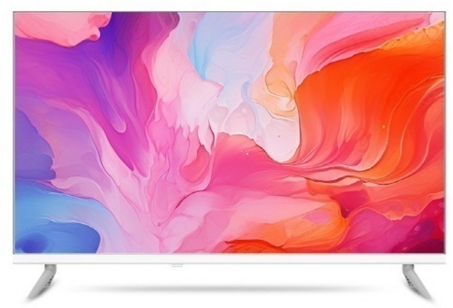 (써밋티비) 81cm FHD QLED 구글 스마트TV (화이트) (A320ESW) (자가설치/택배), 방문설치, 스탠드형, A320ESW