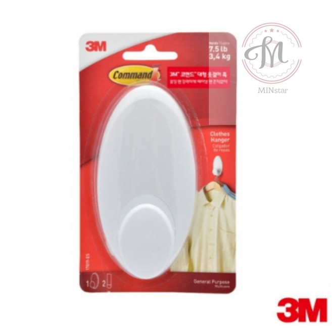 민스타몰 대형 옷걸이 훅 다용도 벽걸이 와이어후크 와이어훅 투명걸이 벽걸이용훅 투명후크 벽걸이훅 다용도후크 투명걸이후크 와이어걸이, B, 1개